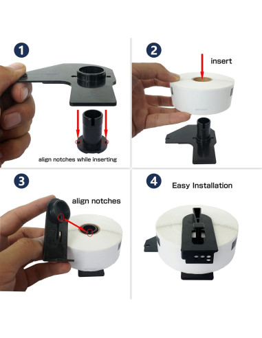 BETCKEY Etiquetas Continuas 62mm x 30.48m para Brother DK-2205