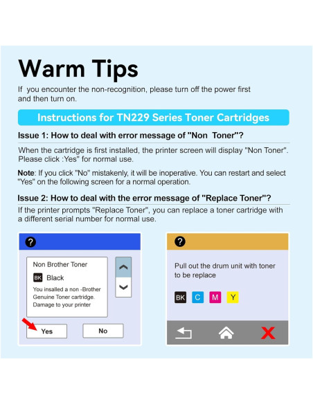 Toner Lemero Uexpect TN229XL Compatible Brother 5 Pack