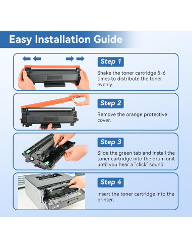Cartucho de Tóner Remanufacturado MYTONER TN760 Negro - Paquete de 2