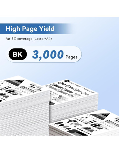 Cartucho de Tóner MYTONER TN830XL Negro Alto Rendimiento 2Pack