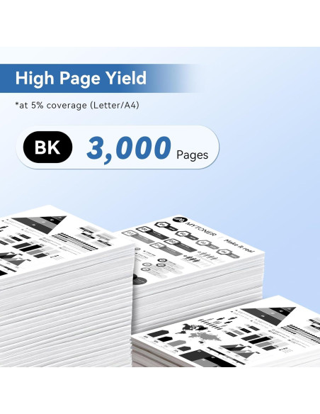 Cartucho de Tóner MYTONER TN830XL Negro Alto Rendimiento 2Pack