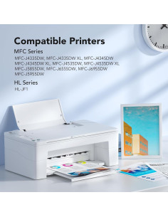 Cartuchos de tinta Colorfly LC406XL para impresora Brother - 4 unidades 2