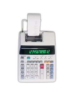 Calculadora de Impresión de Tinta Sharp EL-1801V, Pantalla 12 Dígitos