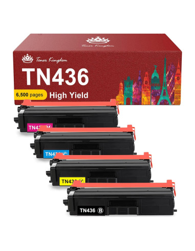 Cartucho de Tóner Alto Rendimiento Toner Kingdom TN436 TN433 para Brother