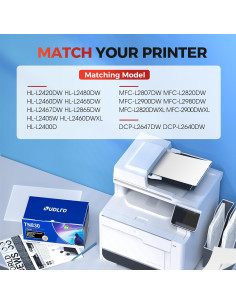 Cartucho de Tóner SUDLTO TN830 - 2 Pack, Negro, 1200 Páginas 2