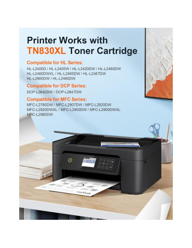 Cartucho de Tóner E-Z Ink Pro TN830XL Compatible Brother