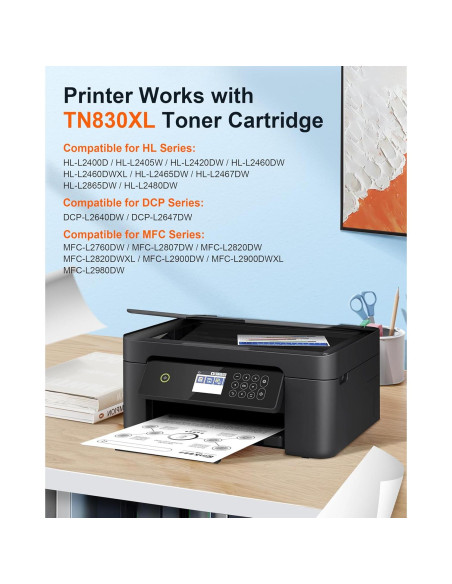 Cartucho de Tóner E-Z Ink Pro TN830XL Compatible Brother