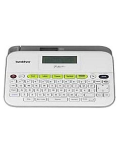 Etiquetadora Brother PT-D400 con pantalla LCD y teclado QWERTY