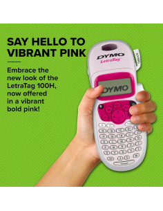 Impresora de Etiquetas DYMO LetraTag LT-100H Rosa Portátil 2