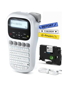 Máquina de Etiquetas VolenGo H1100 Portátil 12mm LCD Retroiluminada