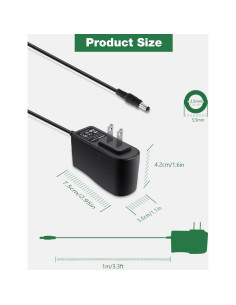 Adaptador de Alimentación 9V 1.6A Brother P-Touch AD-24 2
