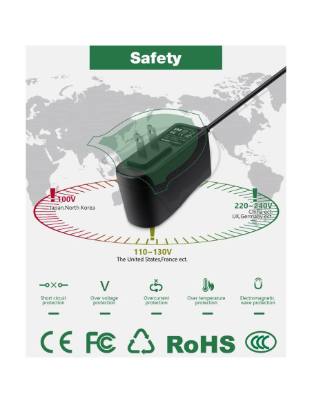 Adaptador de Alimentación 9V 1.6A Brother P-Touch AD-24