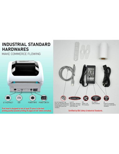Impresora Térmica de Etiquetas Arkscan 2054A-LAN 4x6 cm