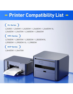 Cartucho de Tóner Negro TN830XL 2-Pack JCTONER Compatible 2