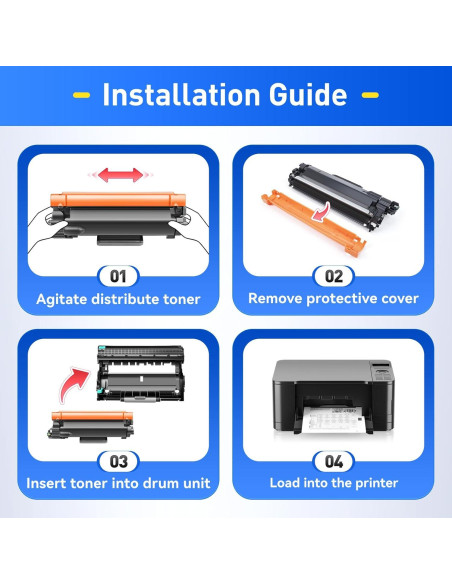 Cartucho de Tóner Negro TN830XL 2-Pack JCTONER Compatible