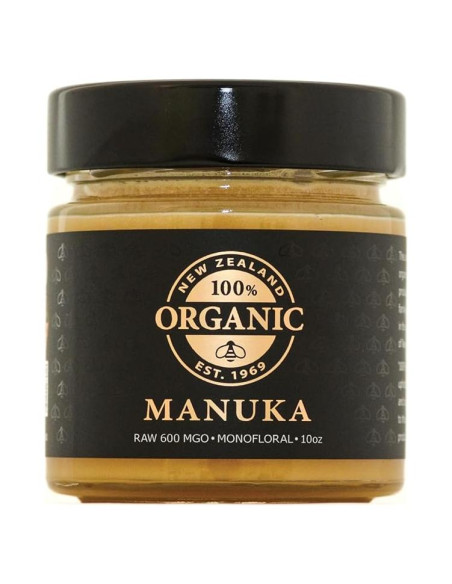 Miel de Manuka Cruda Springbank 600MGO 283.5g Tarro Vidrio