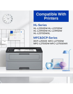 Cartucho de tóner negro TN-760 Padua compatible Brother - 2 unidades 2