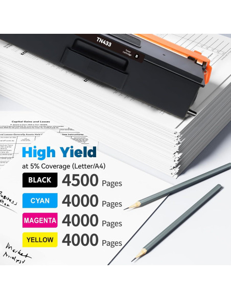 Cartucho de tóner compatible Brother TN-433 TN-431 4 unidades