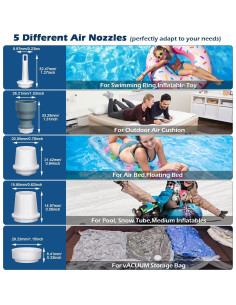 Mini Bomba de Aire CAMULAND 1300mAh Recargable USB con Luz 2