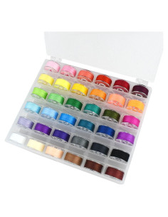 Juego de 36 Hilos de Coser TTSAM con Estuche Plástico