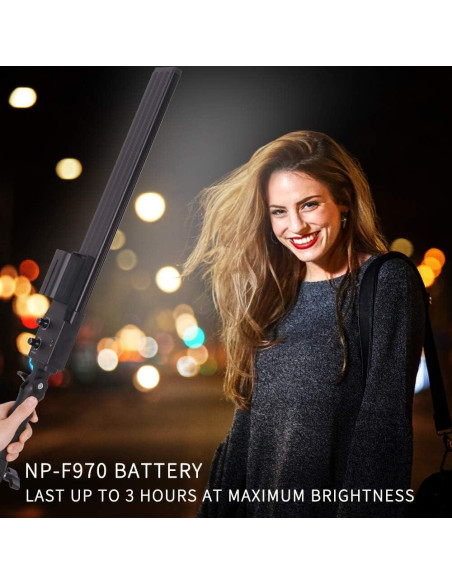 Kit de Luz LED Portátil GSKAIWEN con Batería NP-F970 2800-5500K