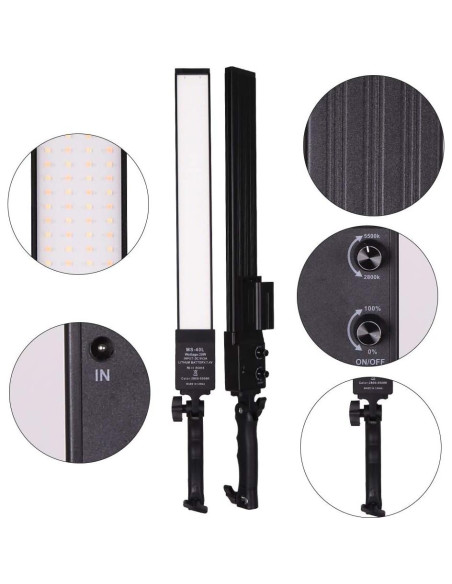 Kit de Luz LED Portátil GSKAIWEN con Batería NP-F970 2800-5500K