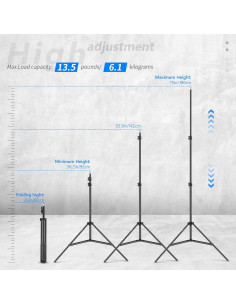 Soportes de Trípode de Aluminio Neewer 190cm - 2 Paquete 2