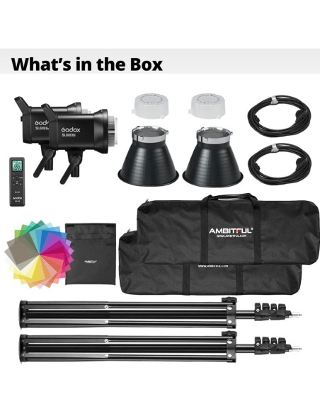 Kit de Luz LED Godox SL60II-Bi 2 Piezas 2800K-6500K