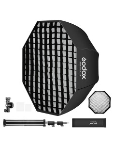 Godox Softbox Octagonal 120cm con Rejilla y Soporte Tipo E