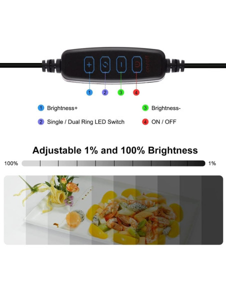 Caja de Luz PULUZ 30cm con Brillo Ajustable y 6 Fondos