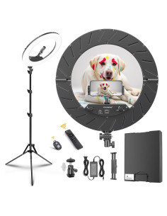 Kit de Luz de Anillo LED 18" JJ JIANJIN 55W Regulable CRI95