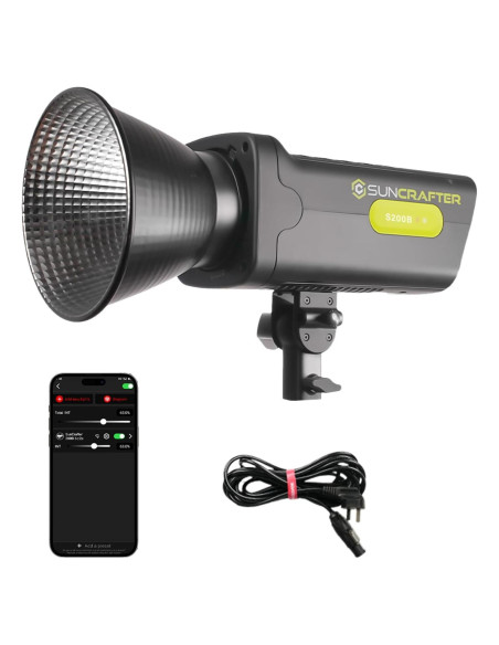 Luz de Video LED Bi-Color 200W Suncrafter 2700-6500K