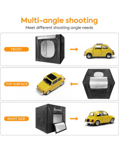 Caja de Luz de Estudio Fotográfico Huzofexo 40cm con LED y 6 Fondos 2