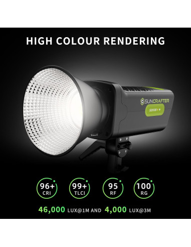 Luz de Video LED Bi-Color 200W Suncrafter 2700-6500K