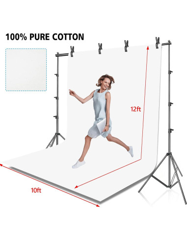 Kit de Soporte de Fondo para Fotografía HYJ-1013 10x12 pies