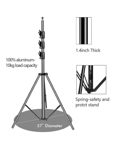 Kit de Soporte de Fondo para Fotografía HYJ-1013 10x12 pies