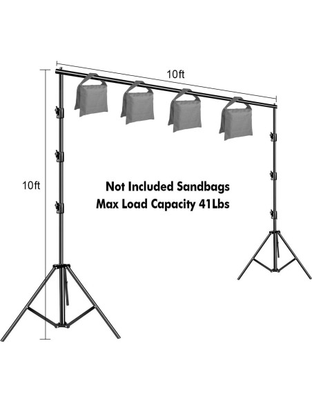 Kit de Soporte de Fondo para Fotografía HYJ-1013 10x12 pies