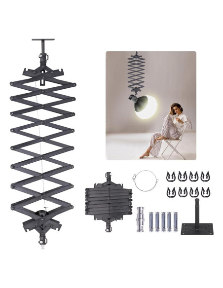 Sistema de riel de techo para fotografía XPAISYQC JL-200 2m