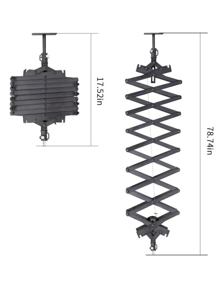Sistema de riel de techo para fotografía XPAISYQC JL-200 2m
