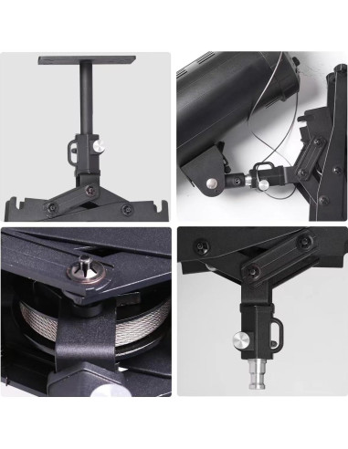 Sistema de riel de techo para fotografía XPAISYQC JL-200 2m