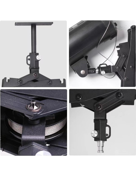 Sistema de riel de techo para fotografía XPAISYQC JL-200 2m