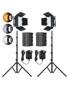 Kit de Trípode y Luz de Video Bi-Color Pixel P30 2-Pack