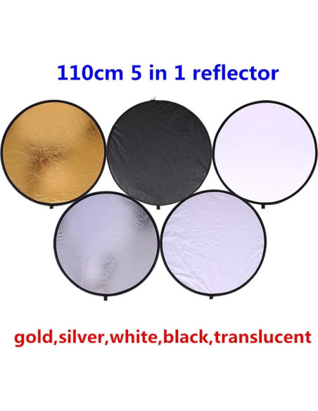 Reflector de Luz 5-en-1 TRUMAGINE 110cm Colapsable Multicolor