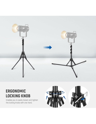 Kit de Luz LED RGB Neewer 150W con Trípode 178cm y Control APP