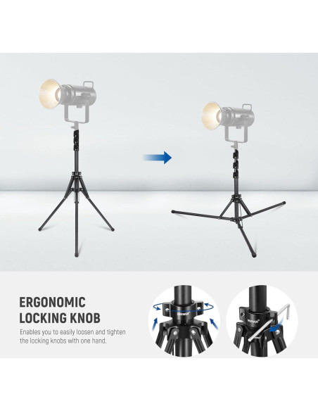 Kit de Luz LED RGB Neewer 150W con Trípode 178cm y Control APP