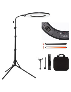 Luz de Anillo LED 18" GSKAIWEN 60W Ajustable para Belleza