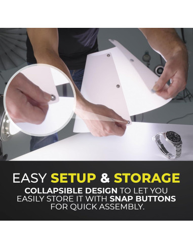 Cono de Luz Difusor V-Flat World - Kit 3 Piezas para Fotografía