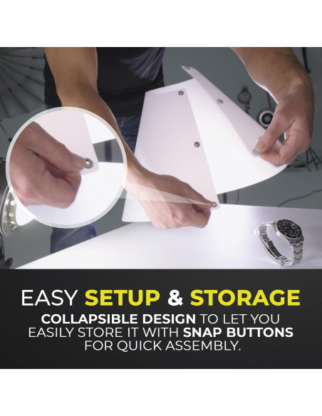 Cono de Luz Difusor V-Flat World - Kit 3 Piezas para Fotografía