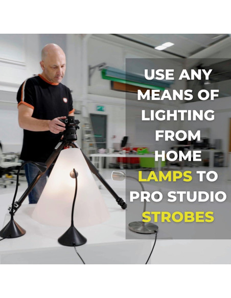 Cono de Luz Difusor V-Flat World - Kit 3 Piezas para Fotografía