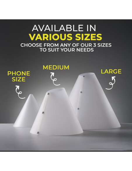 Cono de Luz Difusor V-Flat World - Kit 3 Piezas para Fotografía